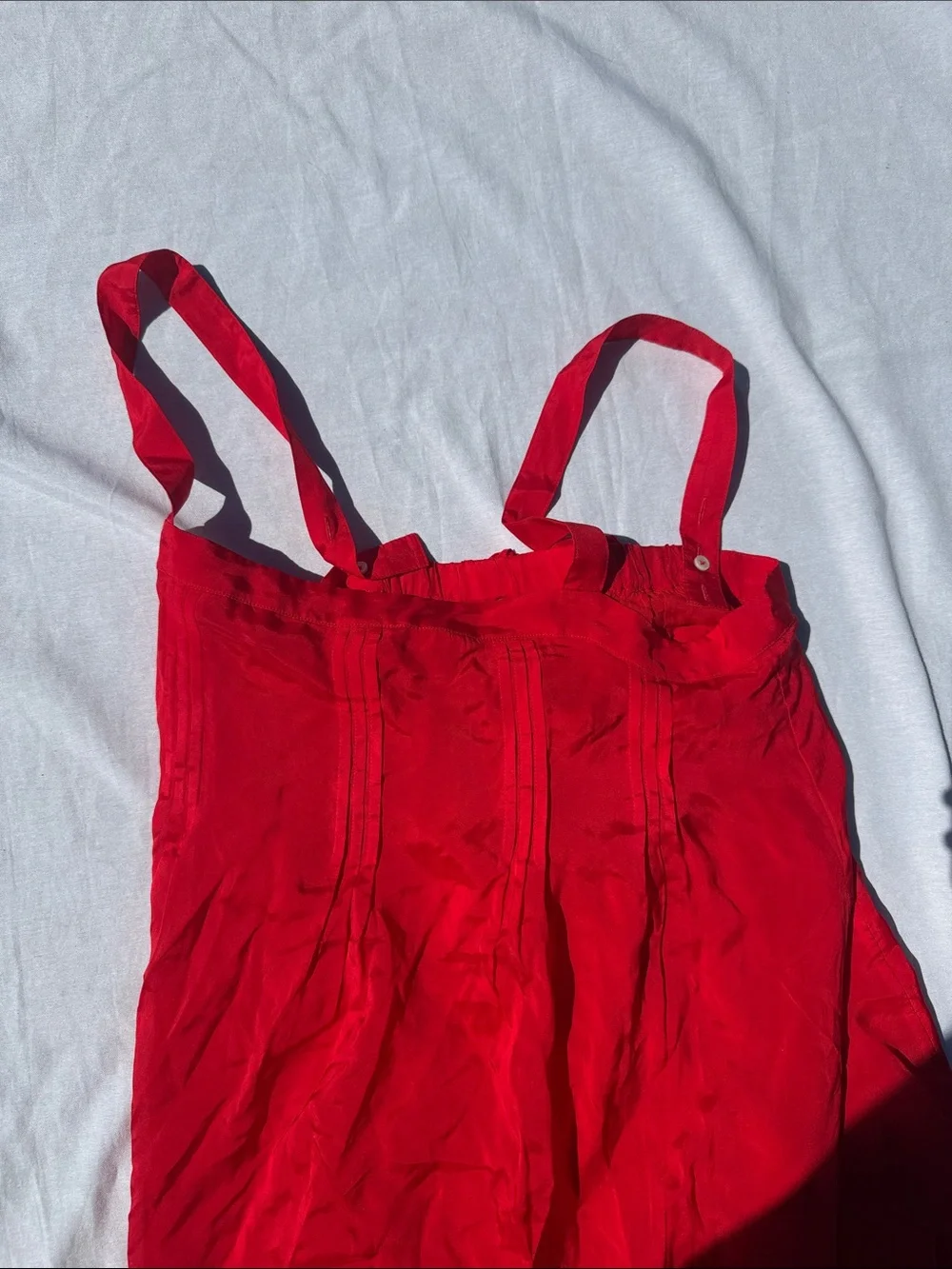 J Crew Pintuck midi dress in drapey organza - Picture 7 of 8